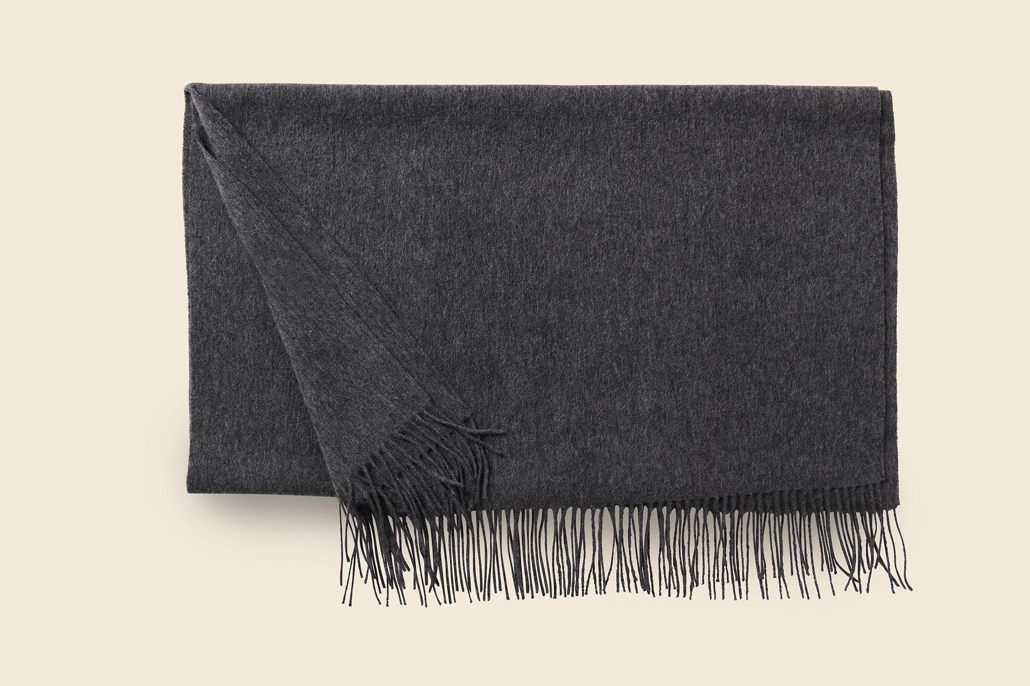 
                          Lambswool Knee Blanket - Charcoal Melange - Home - STAG Provisions - Home - Bed - Blanket
                        