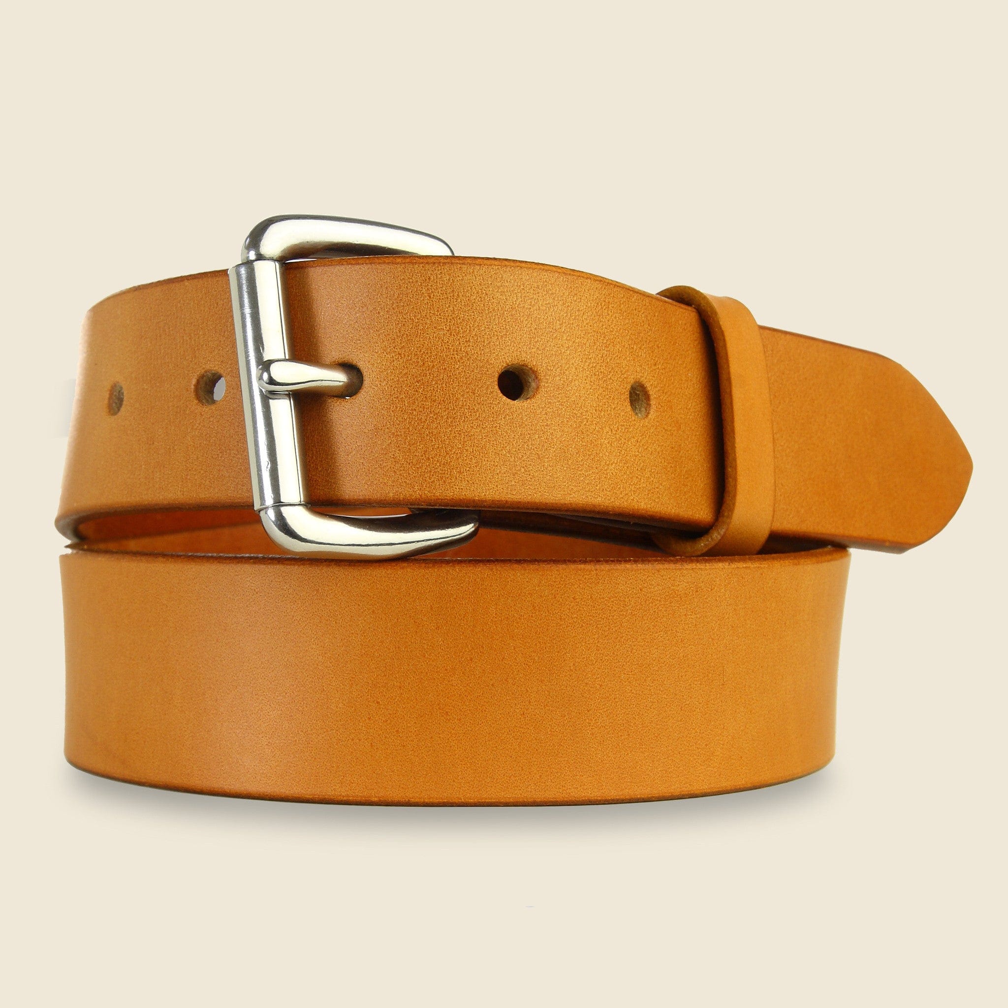 Standard Belt - Tan/Stainless Steel - Tanner - STAG Provisions - Accessories - Belts