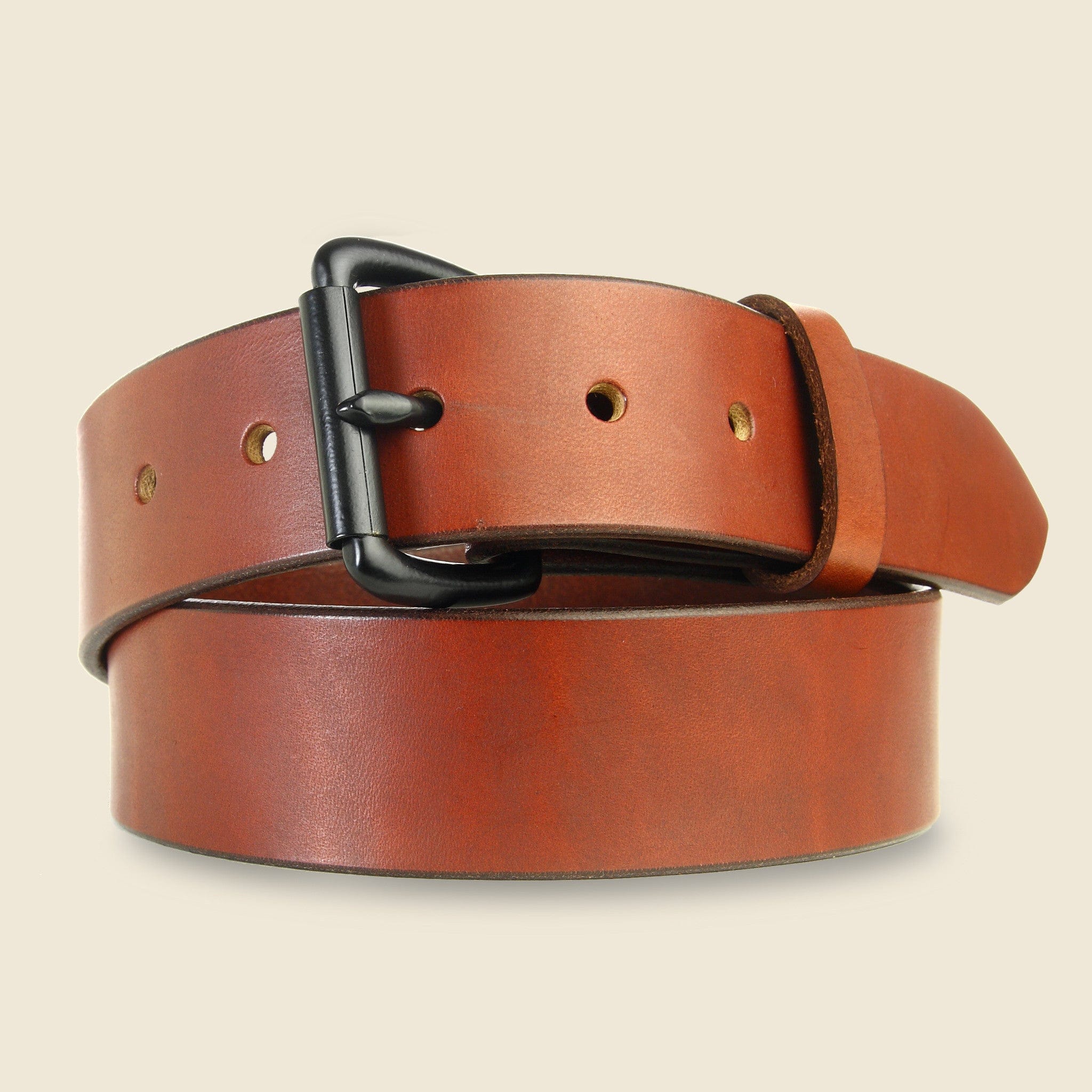 Standard Belt - Mahogany/Black - Tanner - STAG Provisions - Accessories - Belts