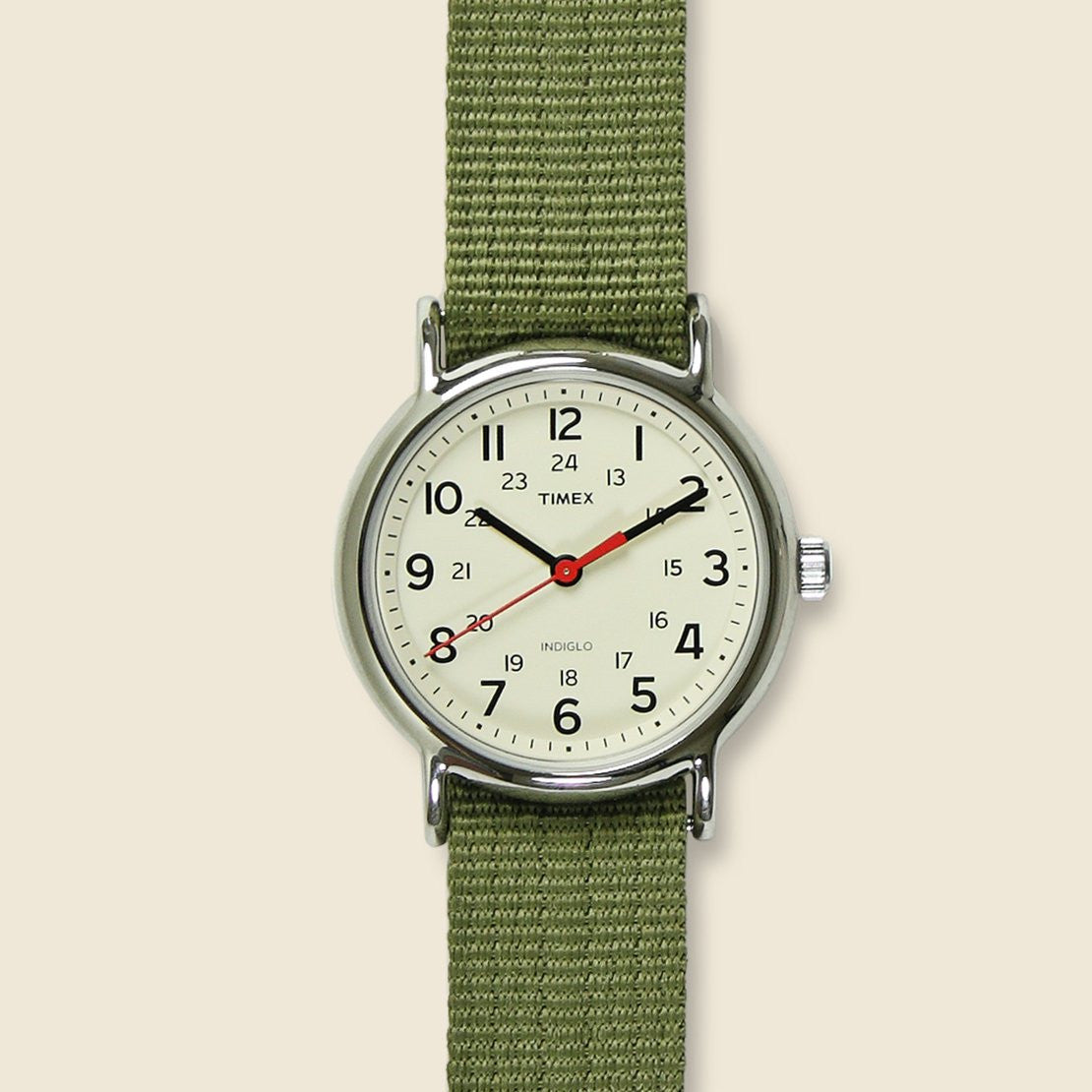 Timex Weekender Nylon Strap Watch 38mm - Green/Cream