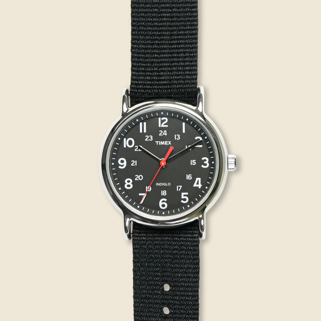 Timex Weekender Nylon Strap Watch 38mm - Black/Black