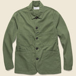 Bakers Jacket - Light Olive - Universal Works - STAG Provisions - Outerwear - Coat / Jacket
