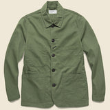Bakers Jacket - Light Olive - Universal Works - STAG Provisions - Outerwear - Coat / Jacket