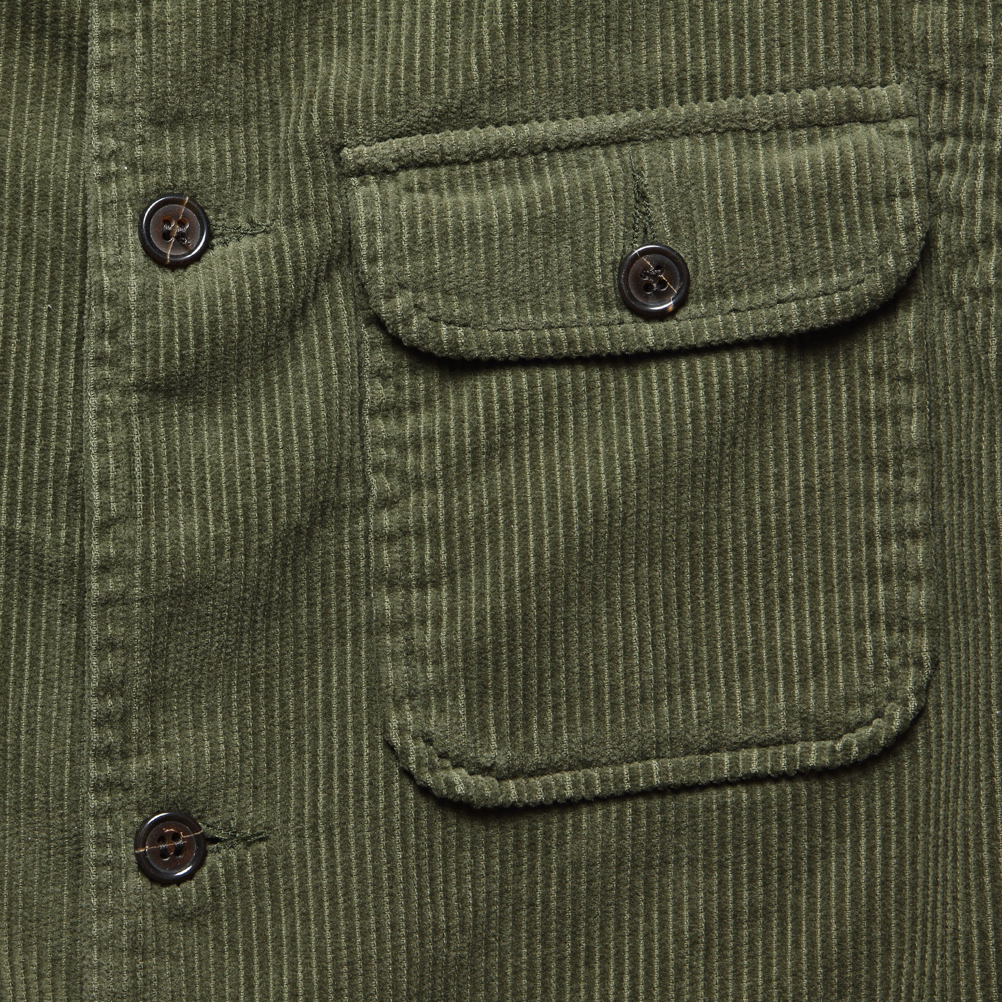 
                          Cord Battle Waistcoat - Olive - Universal Works - STAG Provisions - Outerwear - Vest
                        