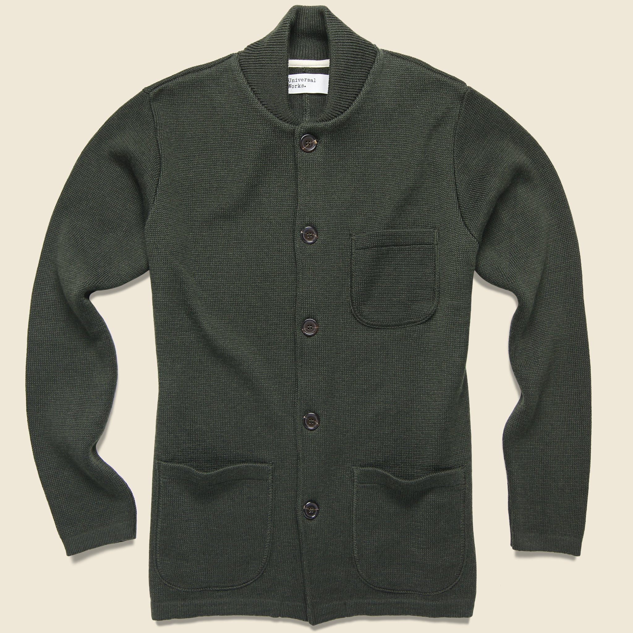 Knit Work Jacket - Olive - Universal Works - STAG Provisions - Tops - Sweater