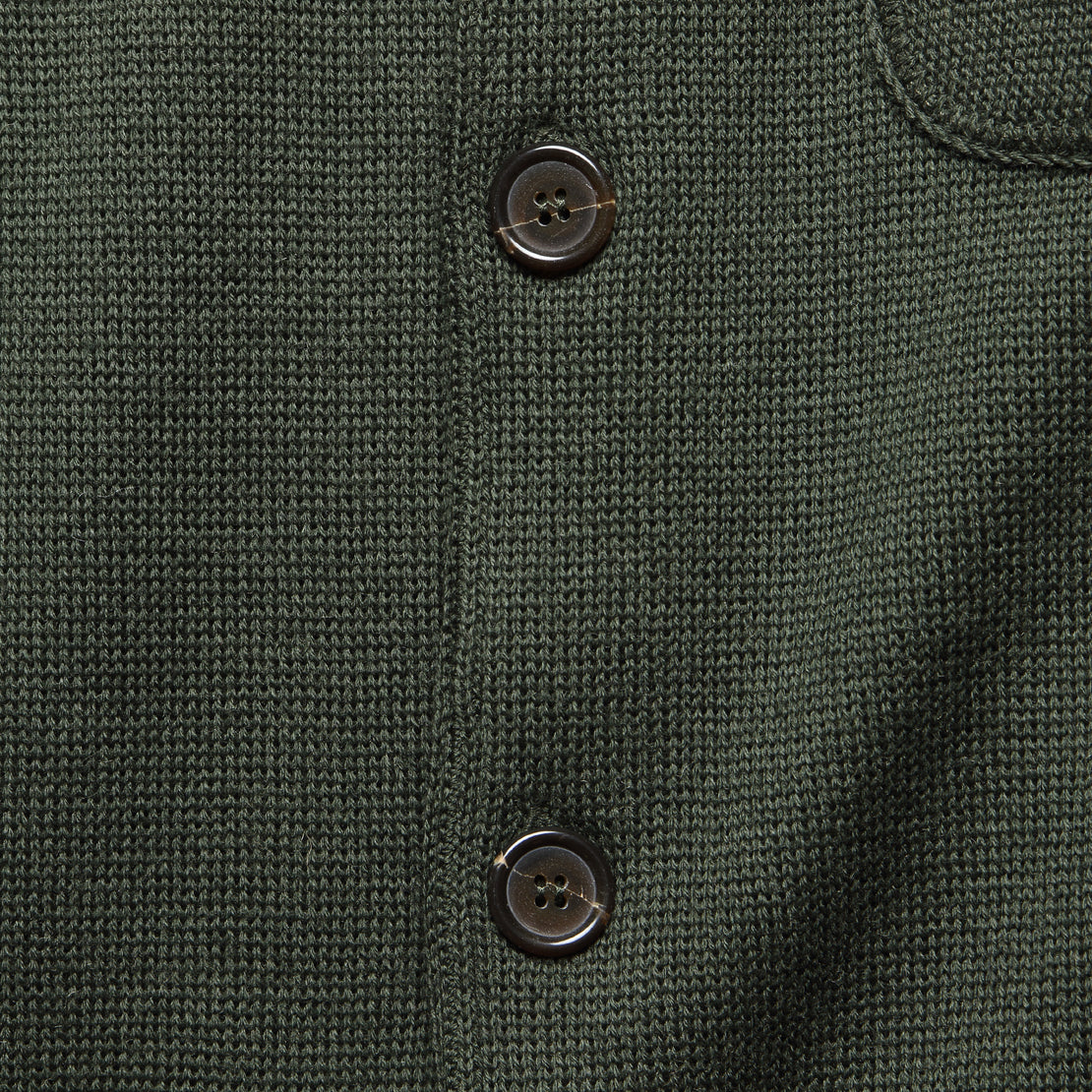 Knit Work Jacket - Olive - Universal Works - STAG Provisions - Tops - Sweater