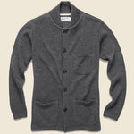 Knit Work Jacket - Charcoal - Universal Works - STAG Provisions - Tops - Sweater