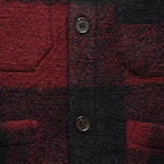 Wool Fleece Cardigan - Red Check - Universal Works - STAG Provisions - Tops - Sweater