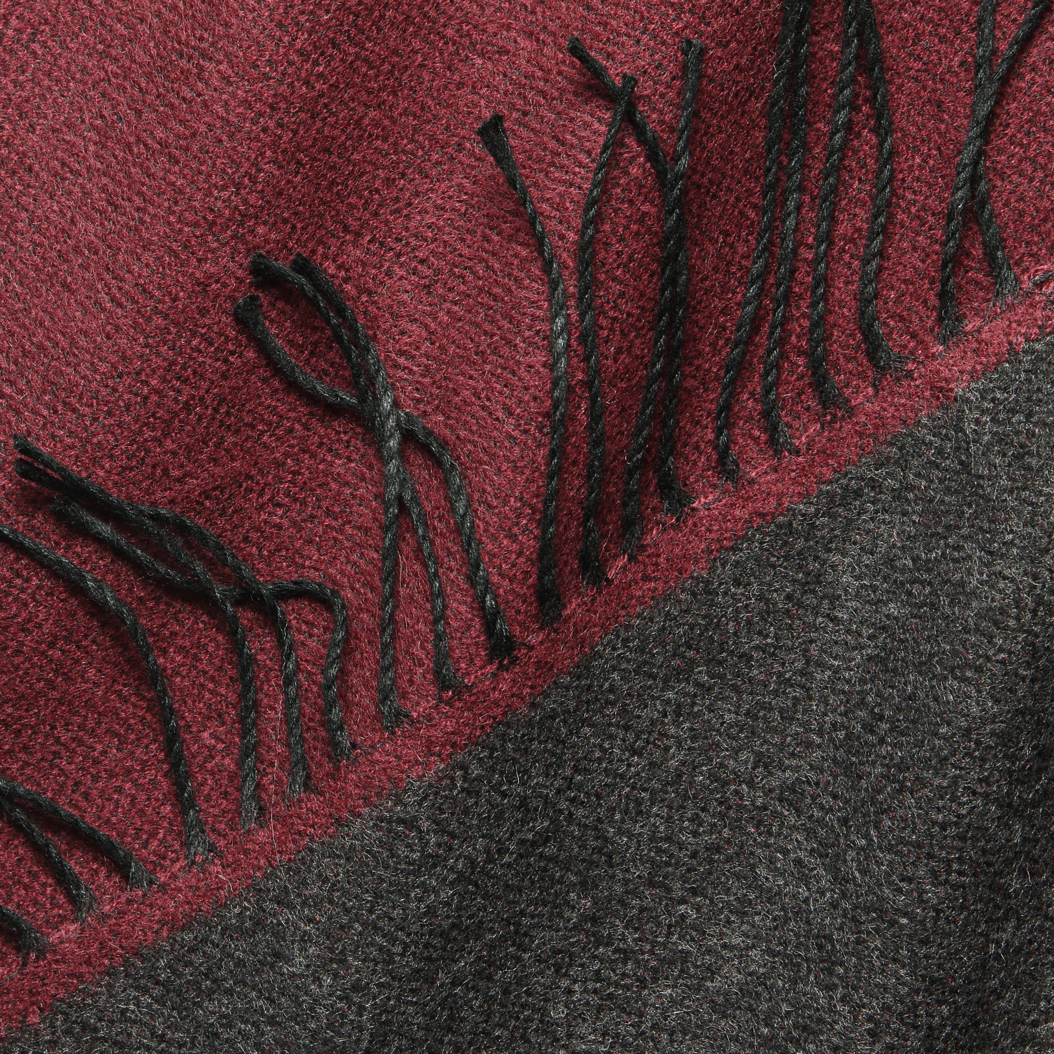 
                          Double-Sided Scarf - Claret/Charcoal - Universal Works - STAG Provisions - Accessories - Scarves
                        