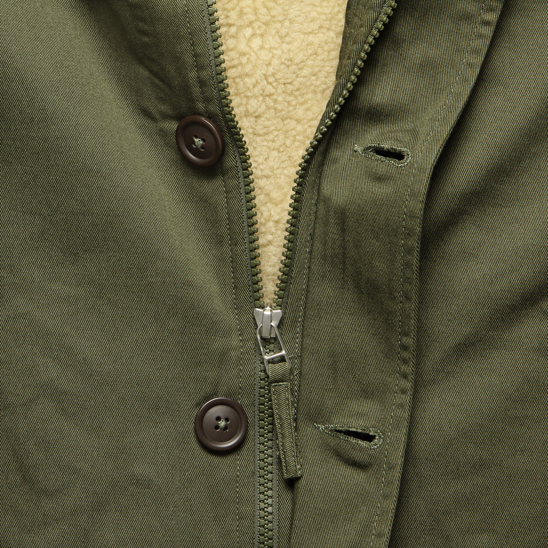 UNIVERSAL WORKS N1 Fleece-Lined Cotton-Twill Bomber Jacket for Men