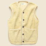 Mountain Fleece Lancaster Gilet Vest - Ecru - Universal Works - STAG Provisions - Outerwear - Vest