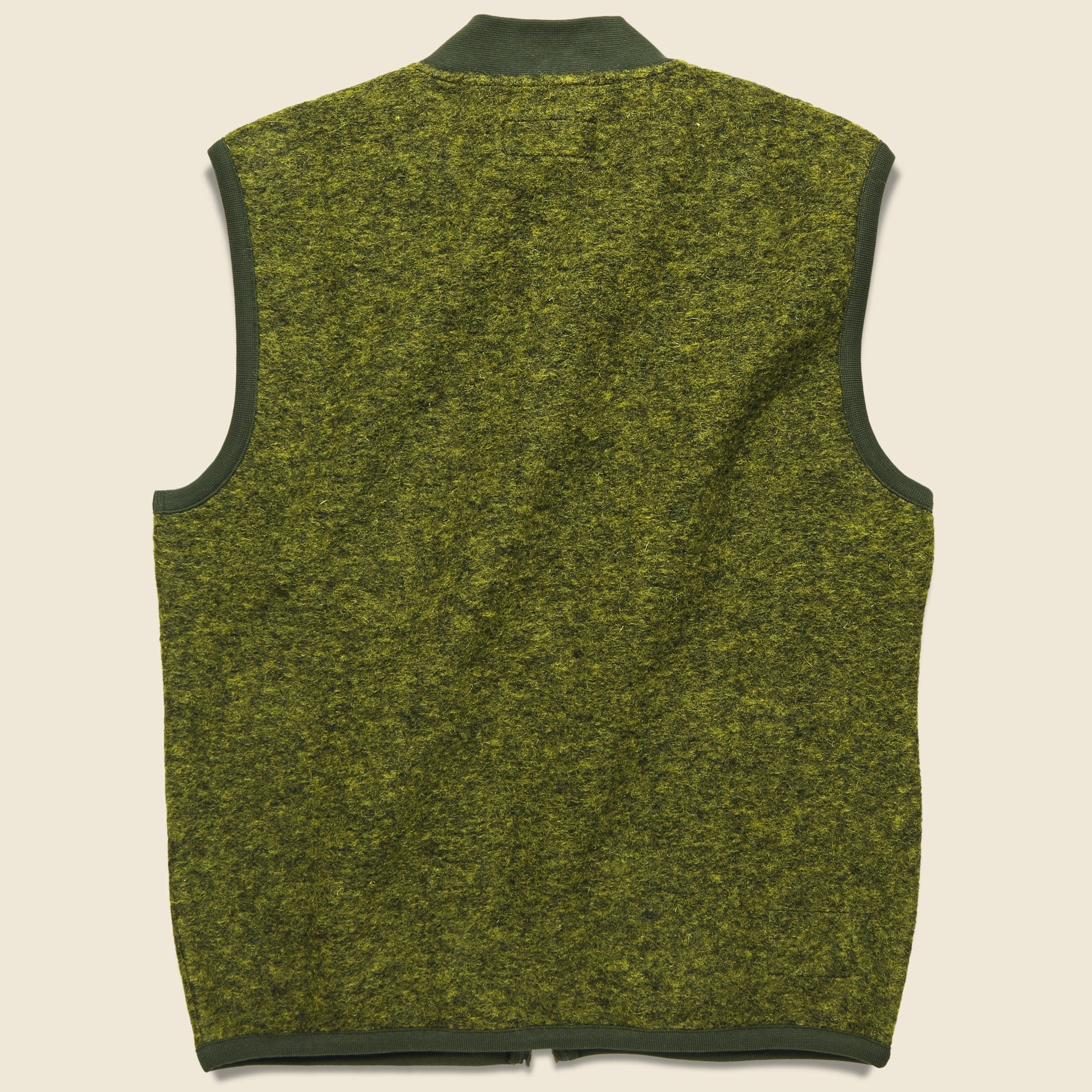 
                          Wool Fleece Waistcoat - Green - Universal Works - STAG Provisions - Outerwear - Vest
                        