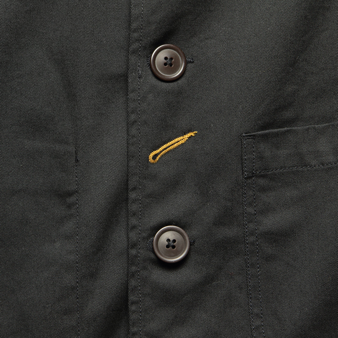 Twill Bakers Jacket - Black - Universal Works - STAG Provisions - Outerwear - Shirt Jacket