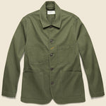 Twill Bakers Jacket - Olive - Universal Works - STAG Provisions - Outerwear - Shirt Jacket