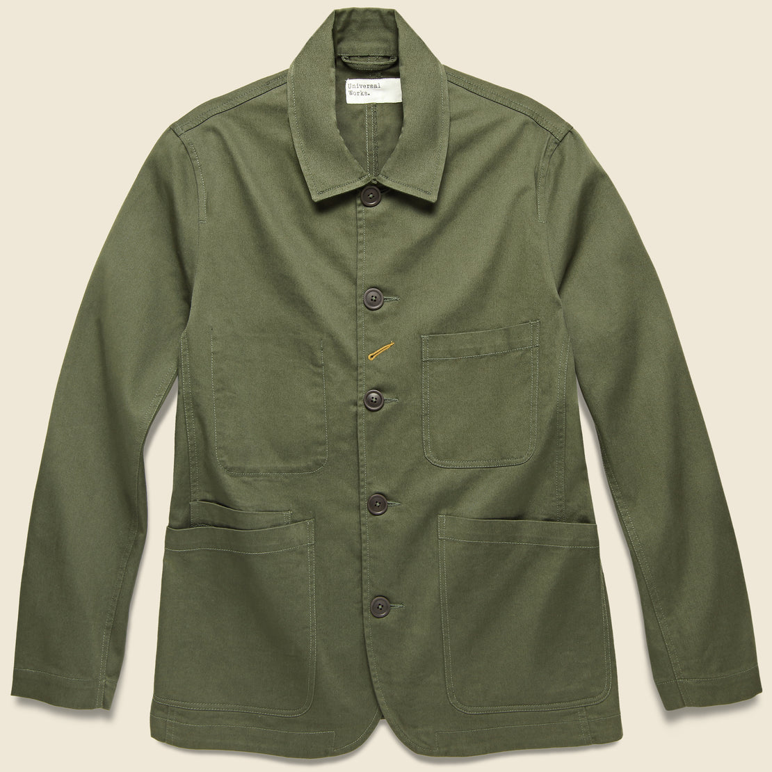Universal Works Twill Bakers Jacket - Olive