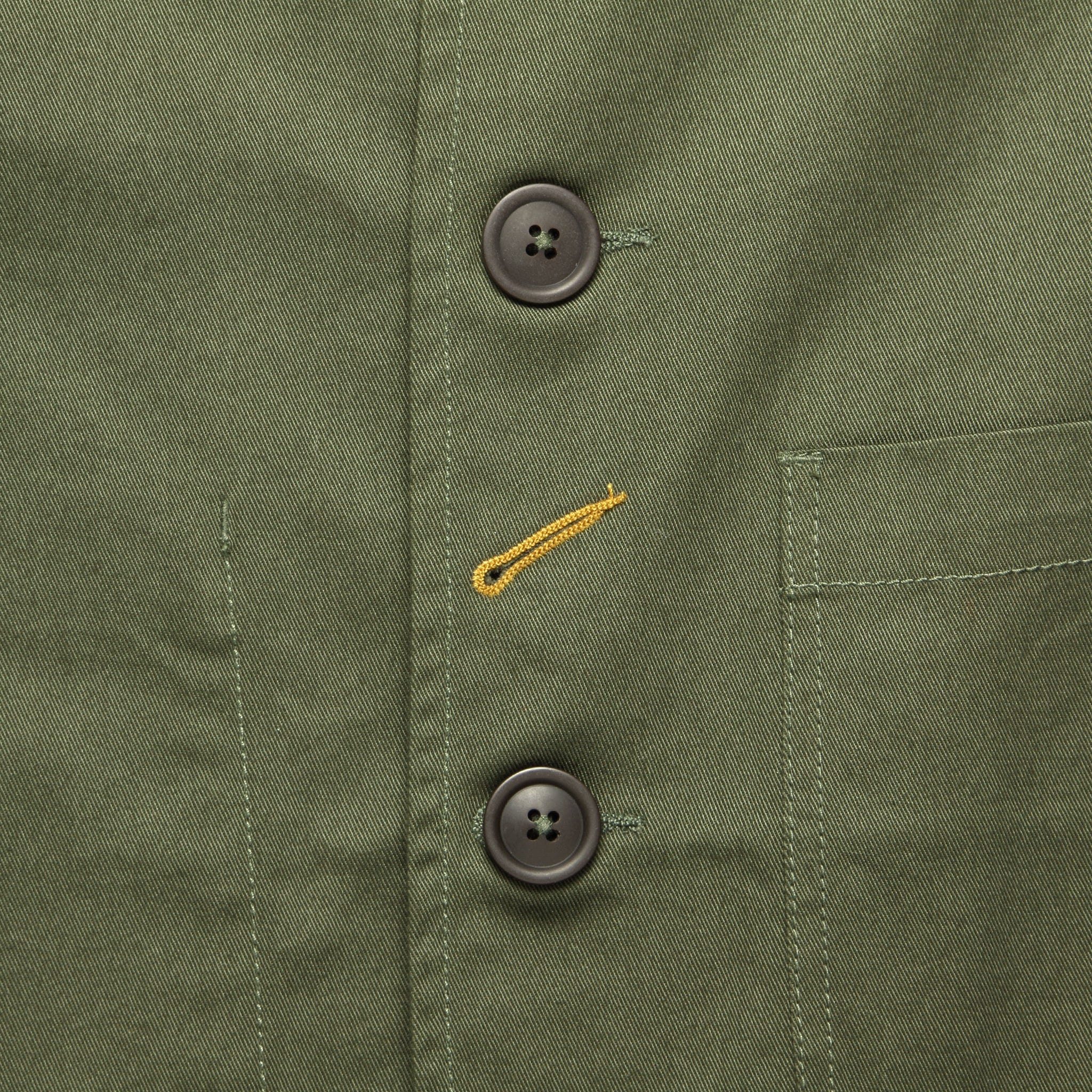 
                          Twill Bakers Jacket - Olive - Universal Works - STAG Provisions - Outerwear - Shirt Jacket
                        