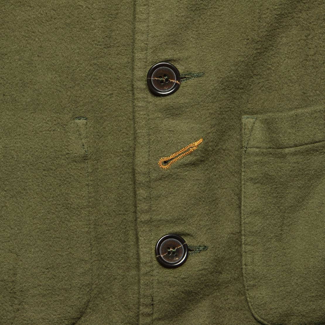 Moleskin Bakers Jacket - Moss - Universal Works - STAG Provisions - Suiting - Sport Coat
