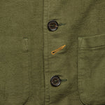 Moleskin Bakers Jacket - Olive - Universal Works - STAG Provisions - Outerwear - Coat / Jacket