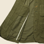 Moleskin Bakers Jacket - Moss - Universal Works - STAG Provisions - Suiting - Sport Coat