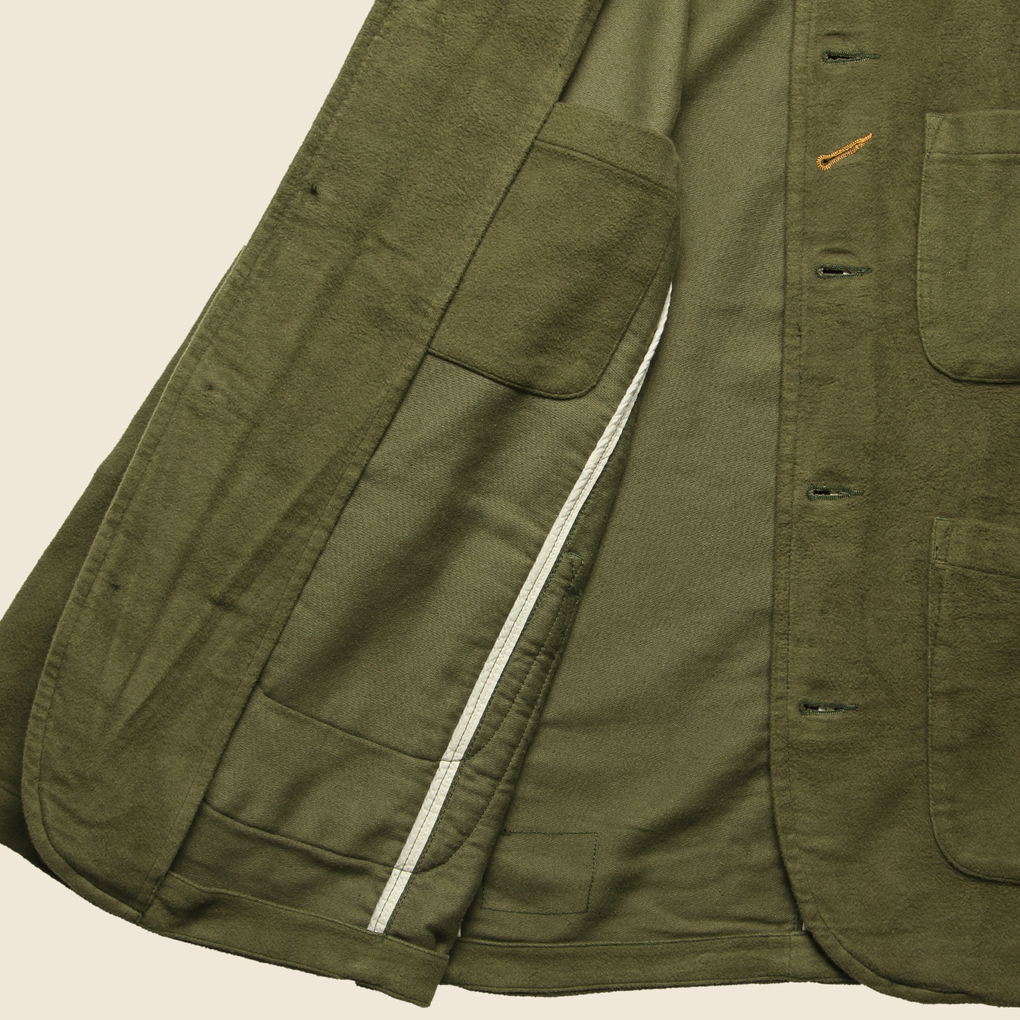 Moleskin Bakers Jacket - Moss - Universal Works - STAG Provisions - Suiting - Sport Coat