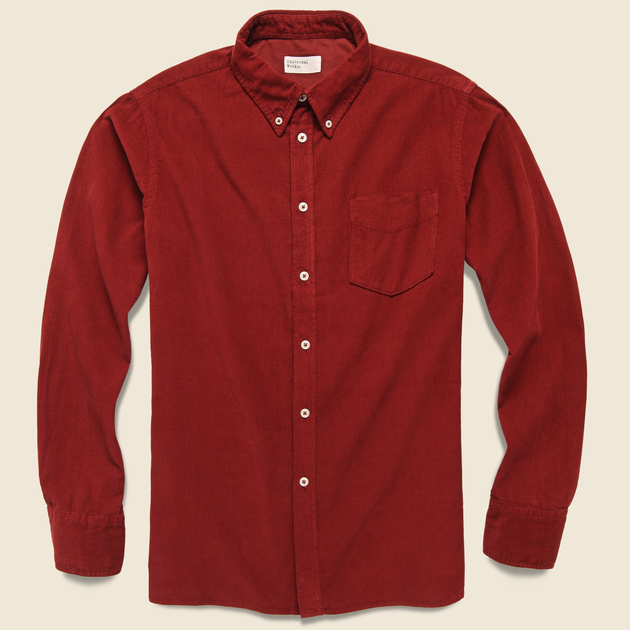 Cord Everyday Shirt - Claret - Universal Works - STAG Provisions - Tops - L/S Woven - Solid