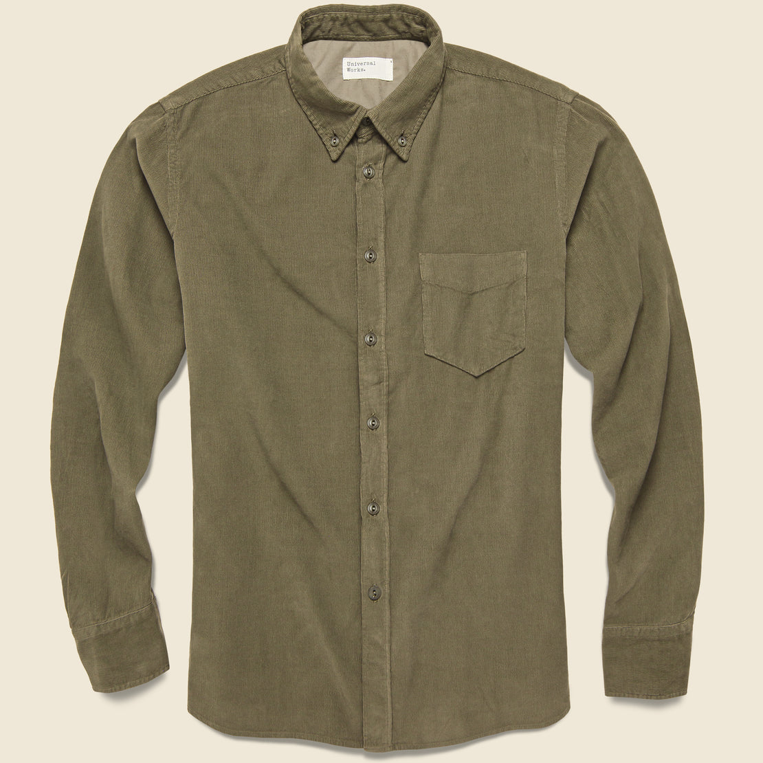 Universal Works Cord Everyday Shirt - Olive