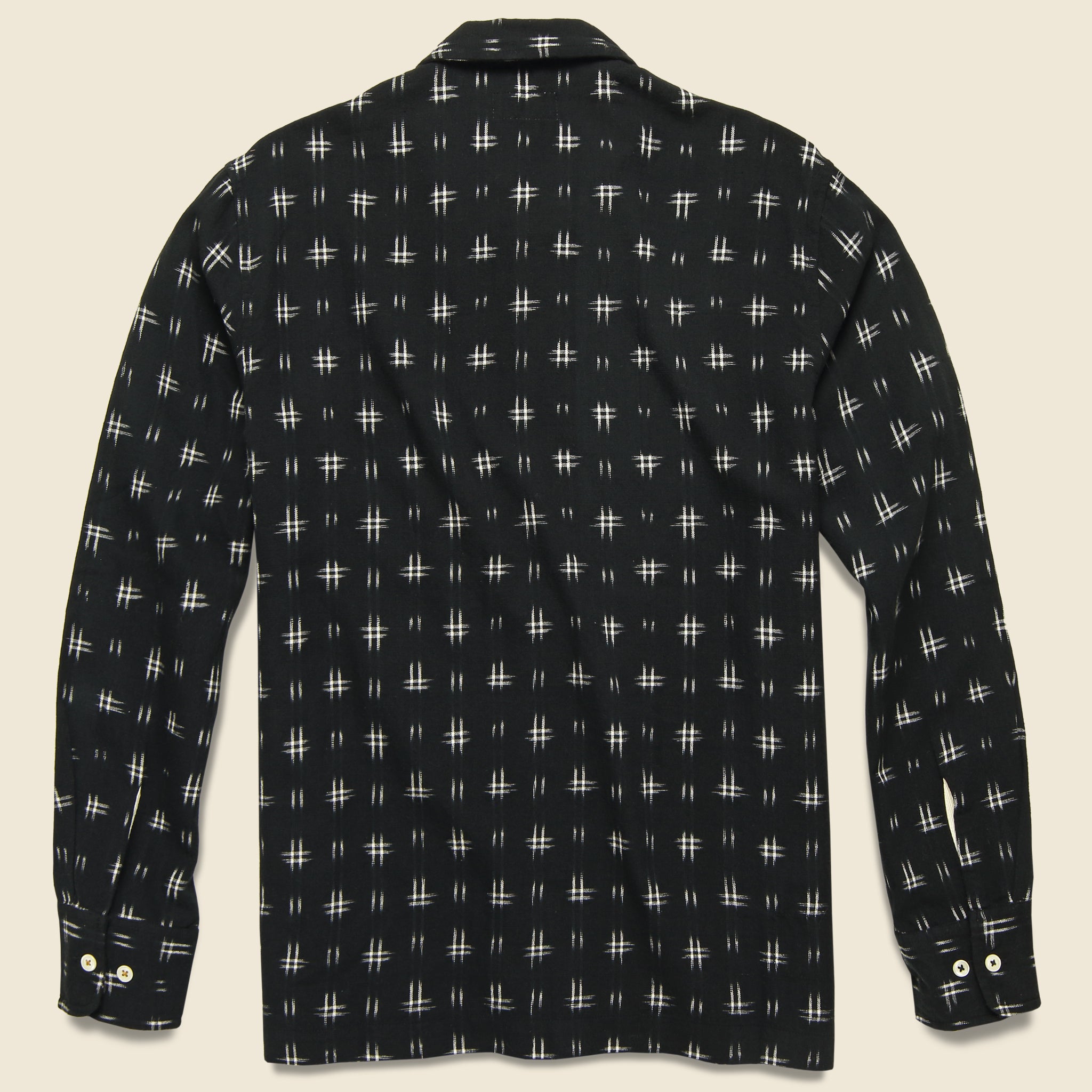 
                          Garage Shirt - Black Ikat - Universal Works - STAG Provisions - Tops - L/S Woven - Other Pattern
                        