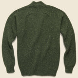 Lambswool Fleck Vince Cardigan - Olive - Universal Works - STAG Provisions - Tops - Sweater