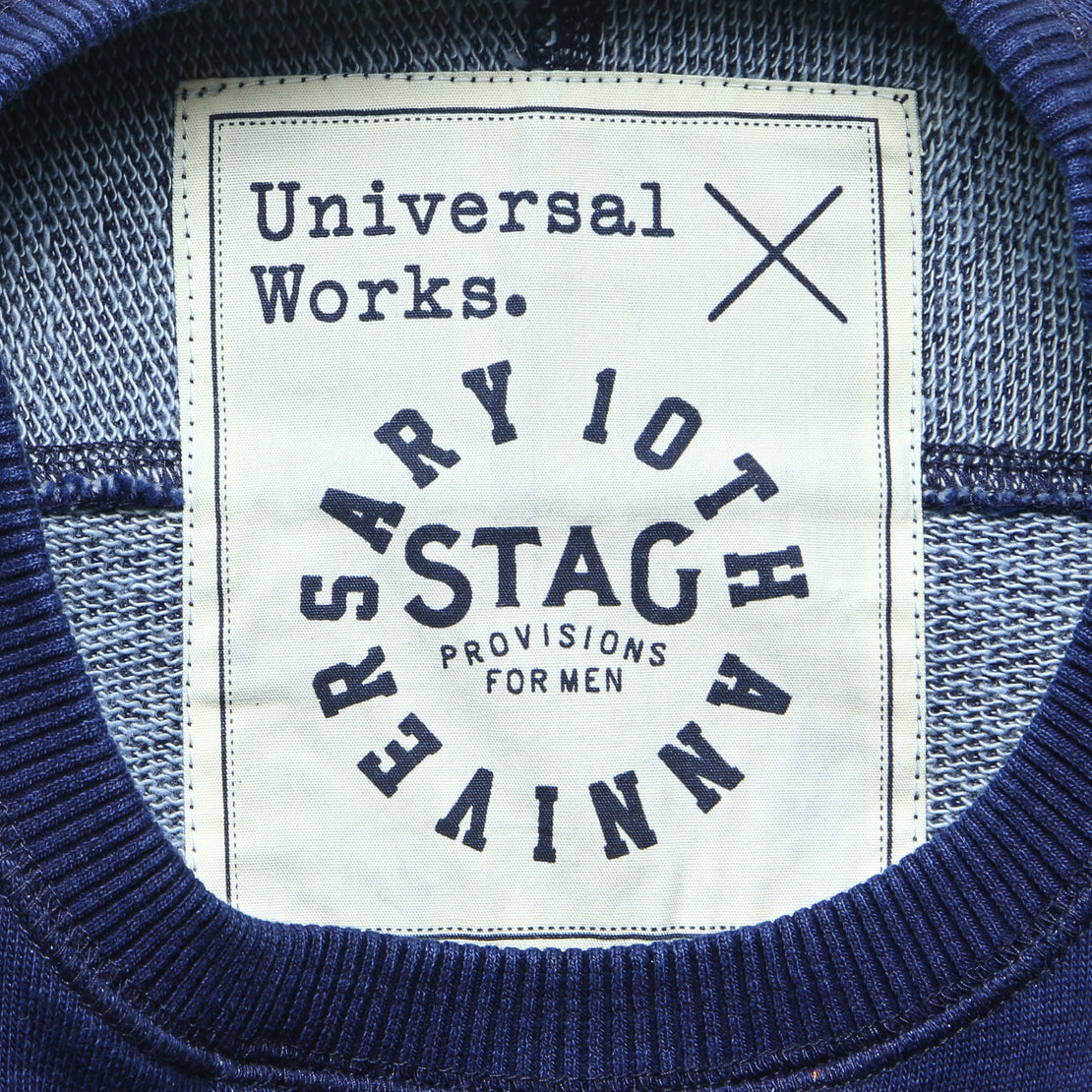 Loopback Sweatshirt - Indigo - Universal Works - STAG Provisions - Tops - Fleece / Sweatshirt