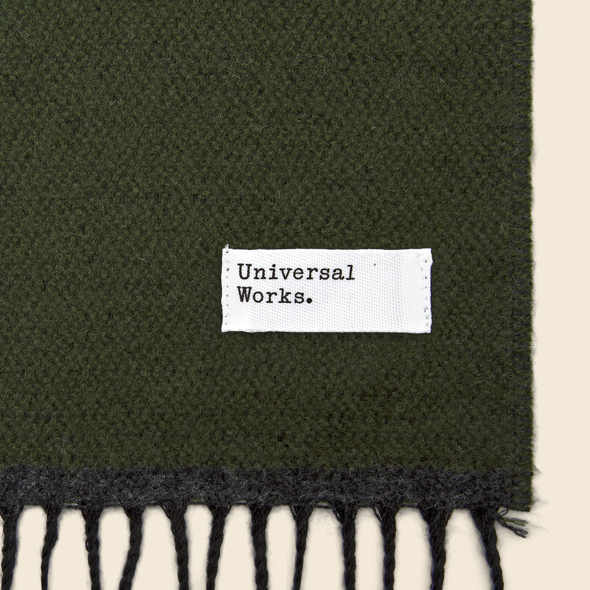 
                          Double-Sided Scarf - Olive/Charcoal - Universal Works - STAG Provisions - Accessories - Scarves
                        