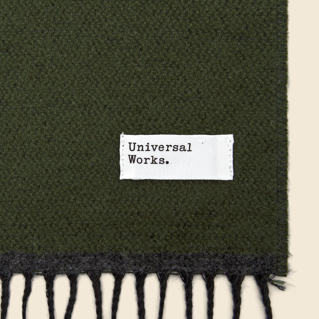 Double-Sided Scarf - Olive/Charcoal - Universal Works - STAG Provisions - Accessories - Scarves