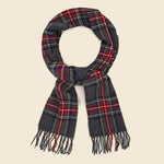 Tartan Wool Scarf - Charcoal - Universal Works - STAG Provisions - Accessories - Scarves