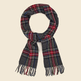 Tartan Wool Scarf - Charcoal - Universal Works - STAG Provisions - Accessories - Scarves
