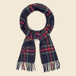 Tartan Wool Scarf - Navy - Universal Works - STAG Provisions - Accessories - Scarves