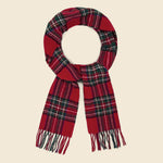 Tartan Wool Scarf - Red - Universal Works - STAG Provisions - Accessories - Scarves