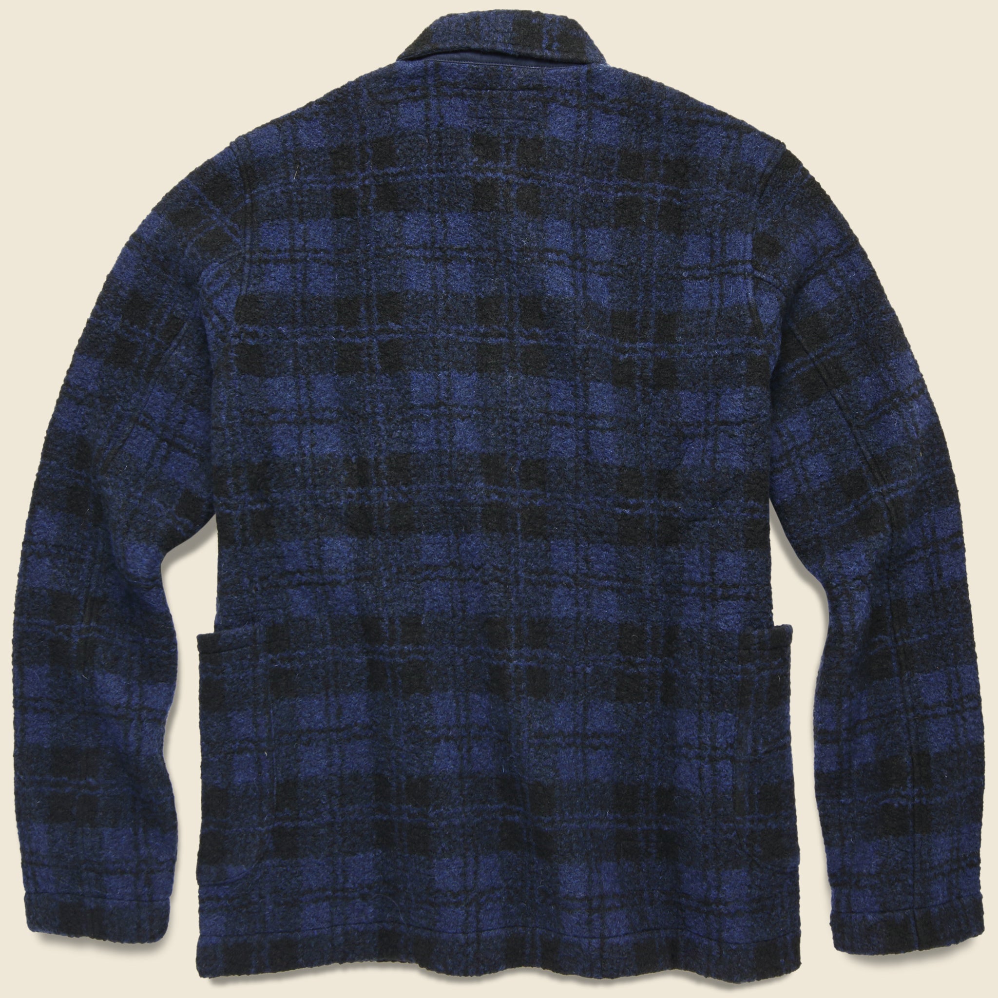 
                          Lumber Fleece Wool Jacket - Navy - Universal Works - STAG Provisions - Outerwear - Coat / Jacket
                        