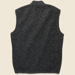 Zip Fleece Waistcoat - Charcoal Wool - Universal Works - STAG Provisions - Outerwear - Vest