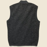 Zip Fleece Waistcoat - Charcoal Wool - Universal Works - STAG Provisions - Outerwear - Vest