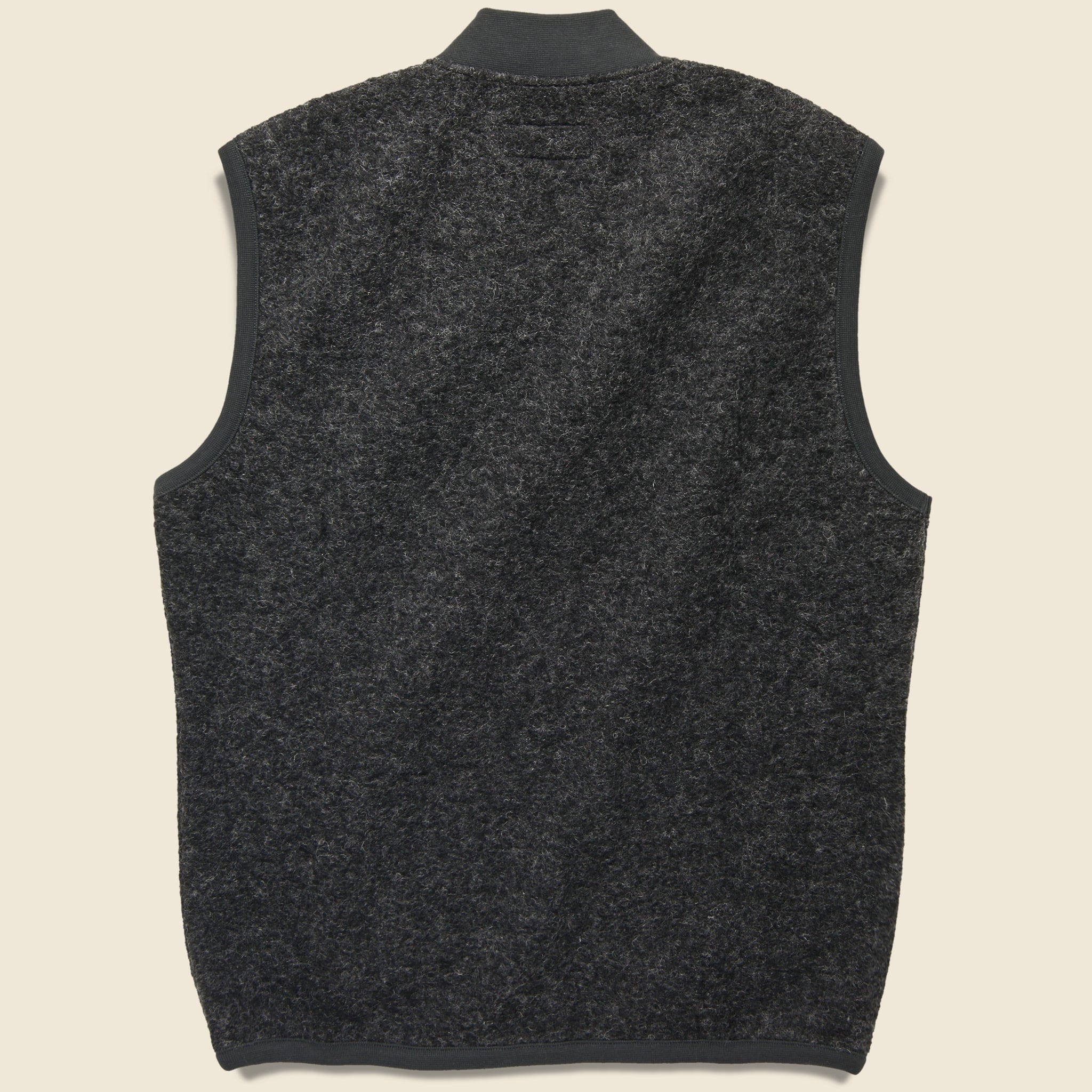Zip Fleece Waistcoat - Charcoal Wool - Universal Works - STAG Provisions - Outerwear - Vest