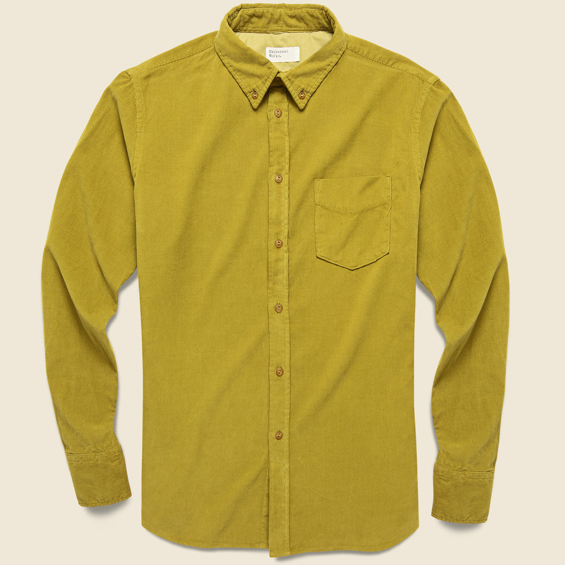 Universal Works Cord Everyday Shirt - Mustard