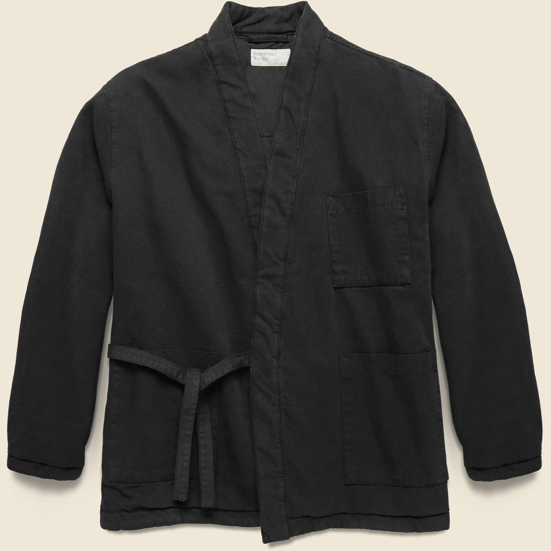 Universal Works Kyoto Work Jacket - Black Quilt