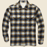 Utility Shirt - Navy Check - Universal Works - STAG Provisions - Tops - L/S Woven - Plaid
