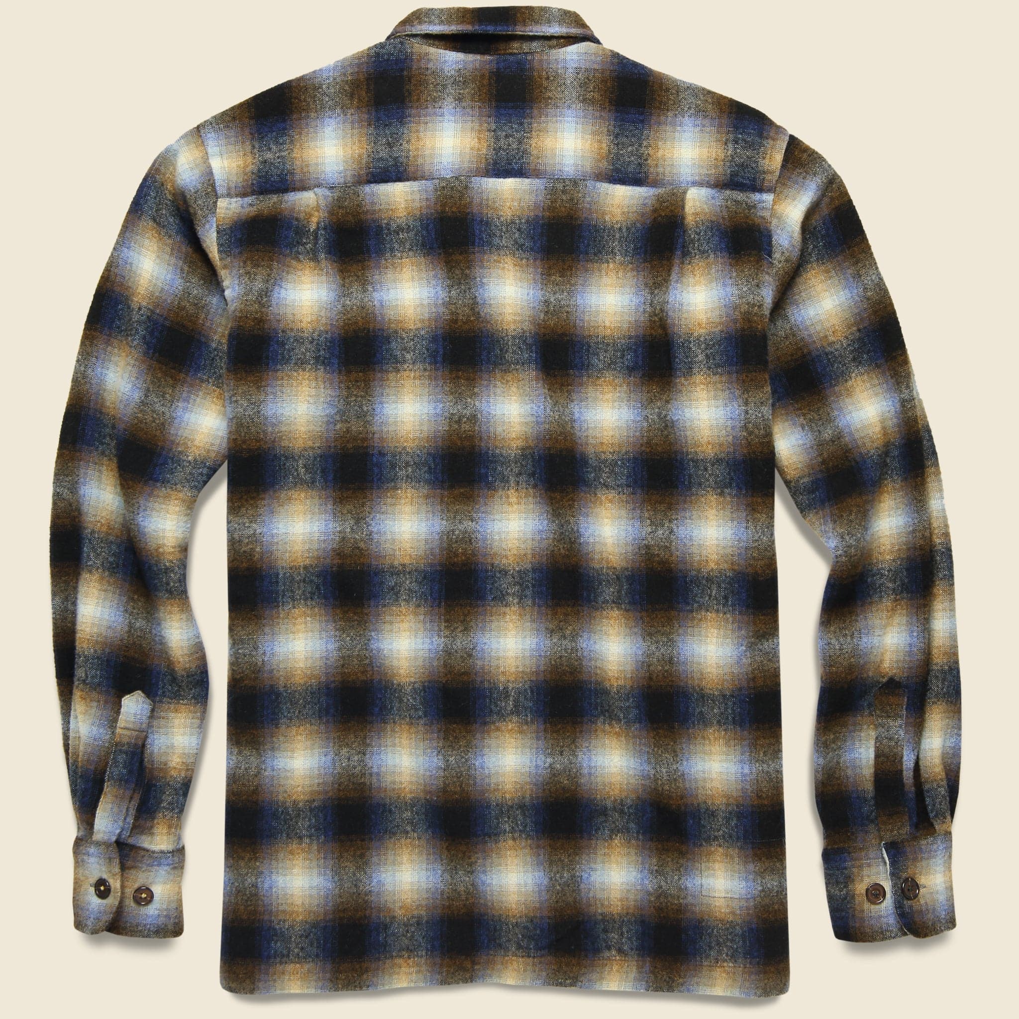 Utility Shirt - Navy Check - Universal Works - STAG Provisions - Tops - L/S Woven - Plaid