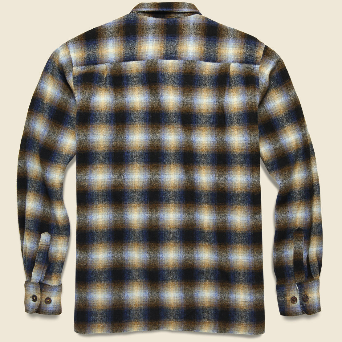 Utility Shirt - Navy Check - Universal Works - STAG Provisions - Tops - L/S Woven - Plaid