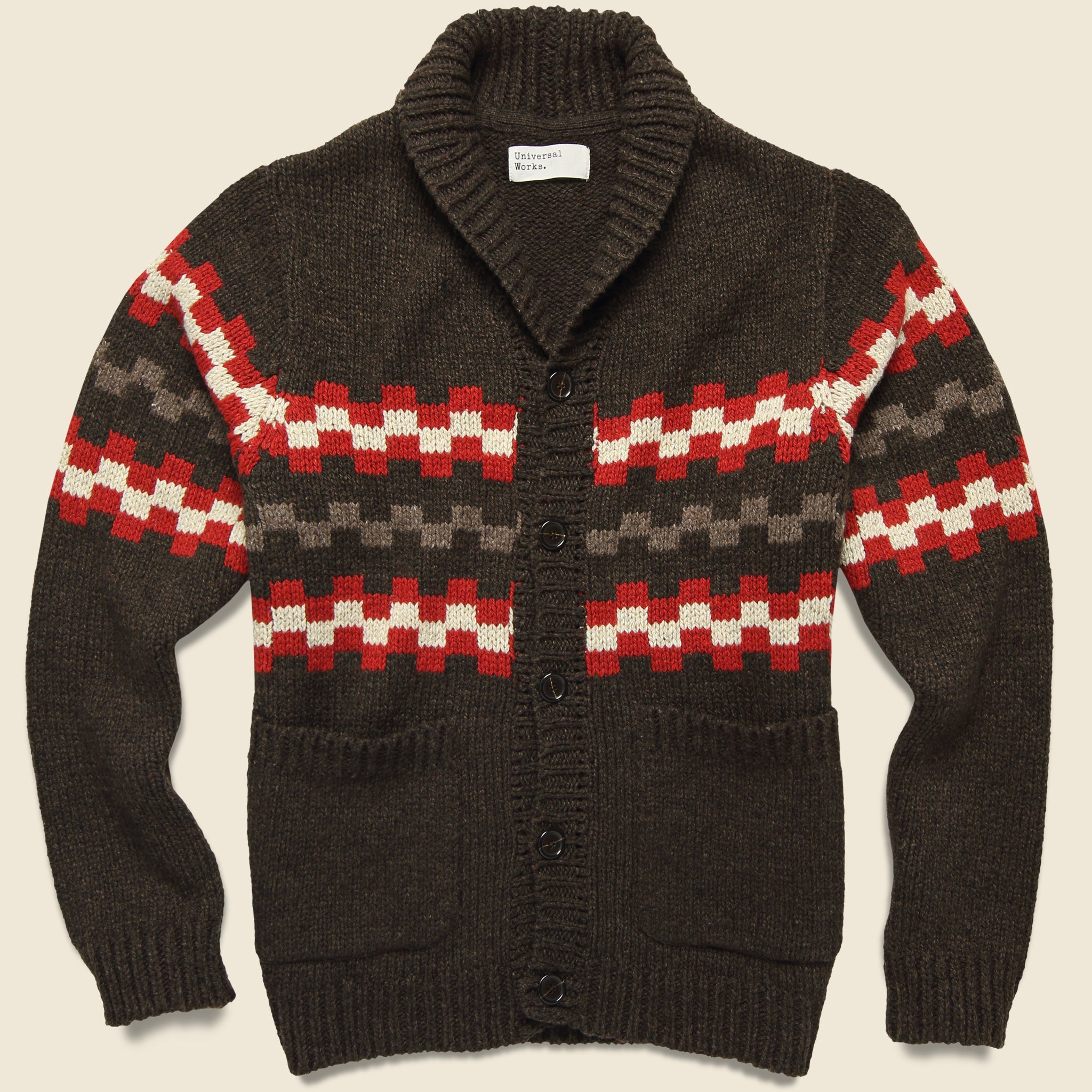 New Mexico Wool Sweater - Chocolate - Universal Works - STAG Provisions - Tops - Sweater