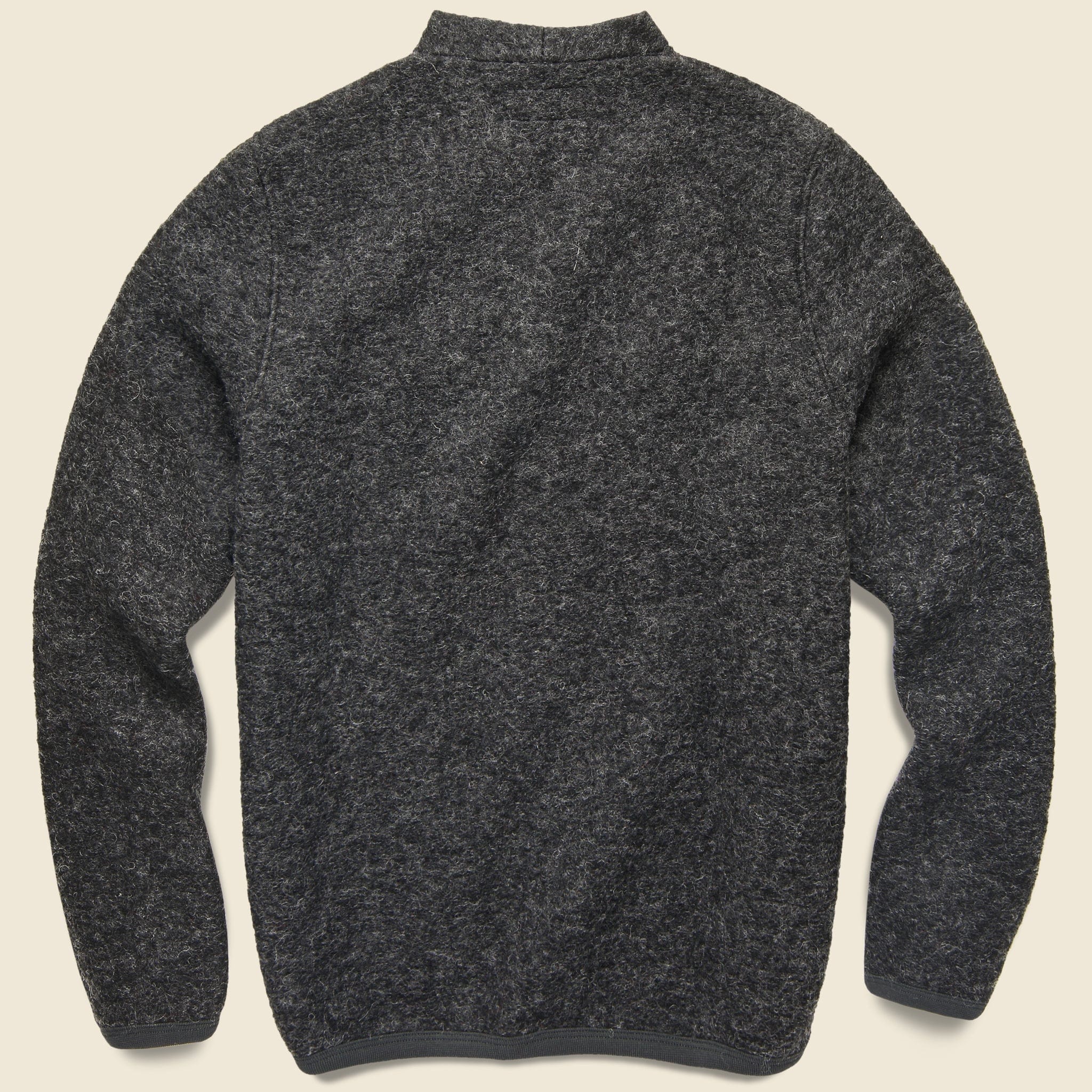 Wool Fleece Cardigan - Charcoal - Universal Works - STAG Provisions - Tops - Sweater