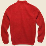 Wool Fleece Cardigan - Red - Universal Works - STAG Provisions - Tops - Sweater