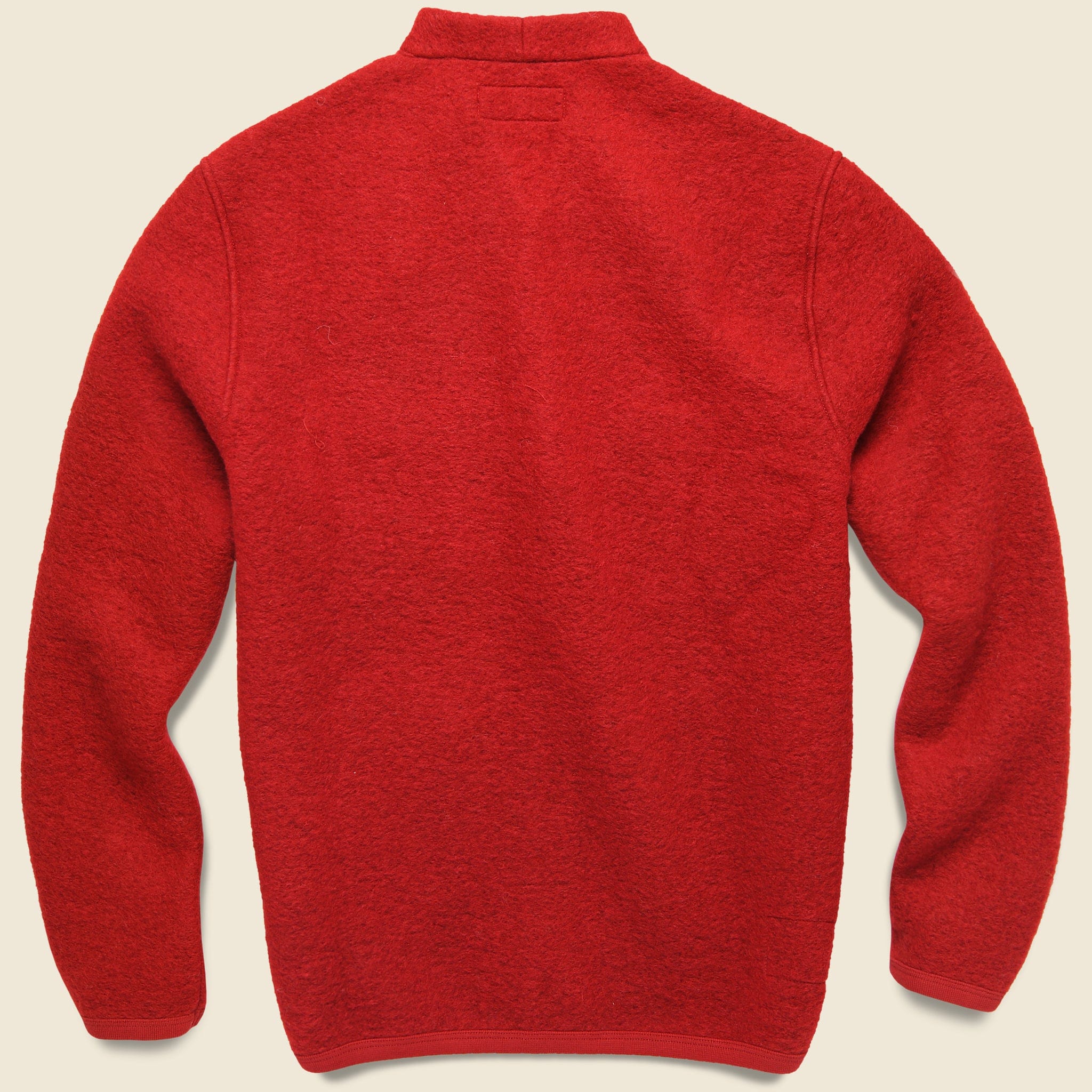 Wool Fleece Cardigan - Red - Universal Works - STAG Provisions - Tops - Sweater