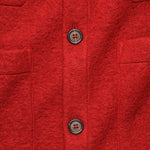 Wool Fleece Cardigan - Red - Universal Works - STAG Provisions - Tops - Sweater