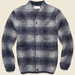 Wool Fleece Cardigan - Navy - Universal Works - STAG Provisions - Tops - Sweater
